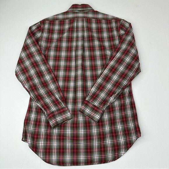Brooks Brothers Men’s Red Plaid Career Regent The Original Polo Shirt S/C41 - Picture 4 of 9